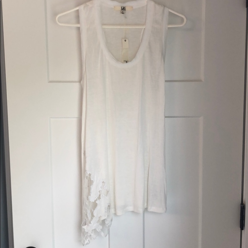 YA Los Angeles Lace Trimmed Tank